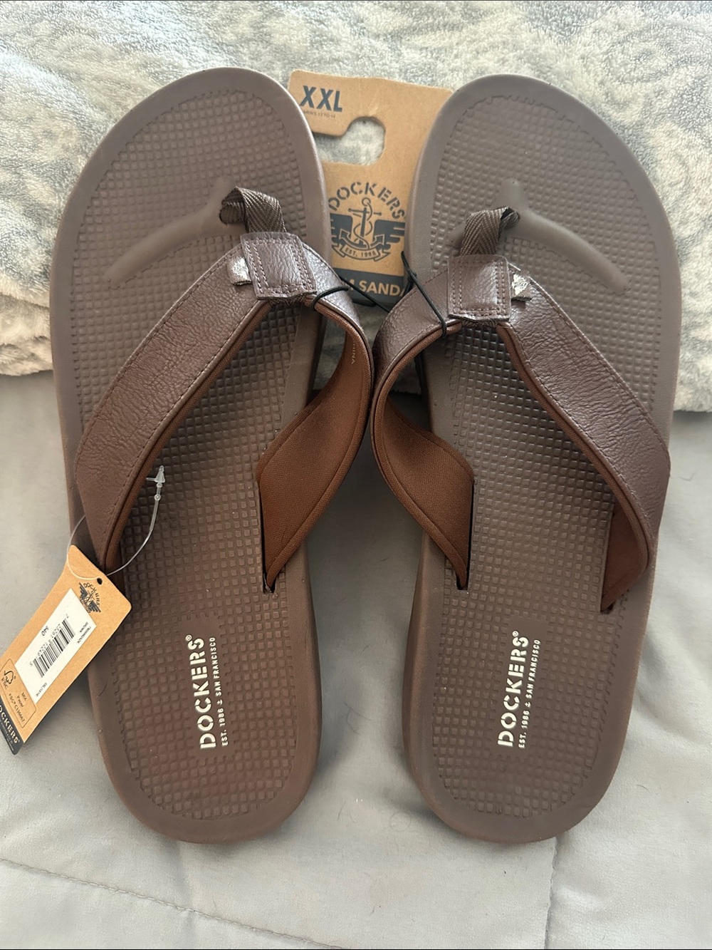 Dockers Men’s Brown Casual Flip-Flops